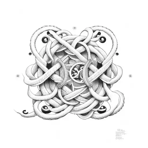 Midday's Order - The unyielding precision of a sailor's knot, tied with meticulous care, resonates with the patterns of  tattoo design idea