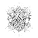 Midday's Order - The unyielding precision of a sailor's knot, tied with meticulous care, resonates with the patterns of  tattoo design idea