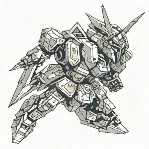 gundam triforce tattoo design idea