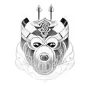 viking Bear tattoo design idea