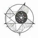 Atheist Symbol tattoo design idea