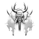 mammoth tattoo design idea