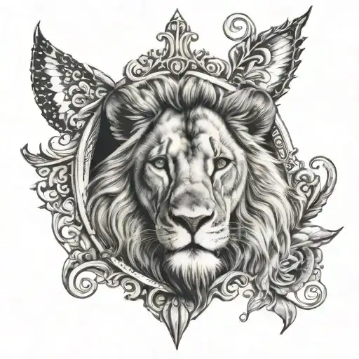lion of Judah tattoo design idea