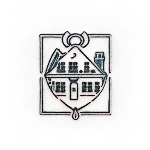 "Don't Forget Where You Belong" and with a house hanging, with 5 windows, each making an allusion to each one direction  tattoo design idea