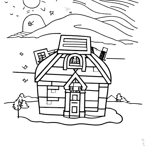 "Don't Forget Where You Belong" and with a house hanging, with 5 windows, each making an allusion to each one direction  tattoo design idea