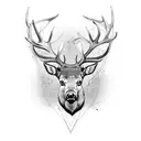 elk tattoo design idea