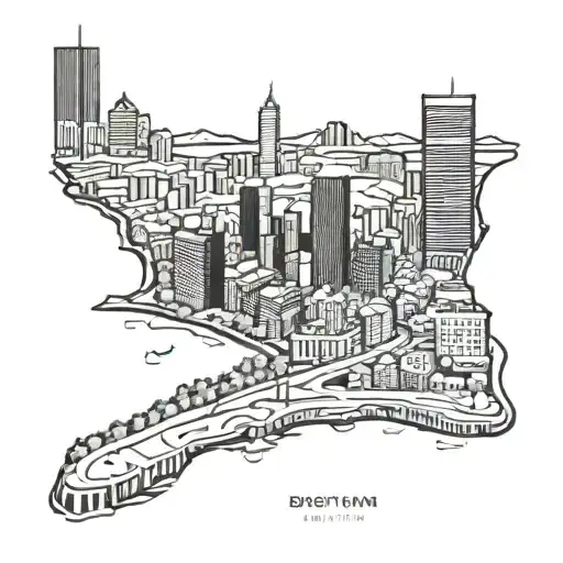 Boston zip code pattern forming, chicago skyline technology, madison Wisconsin, 6kidz   tattoo design idea