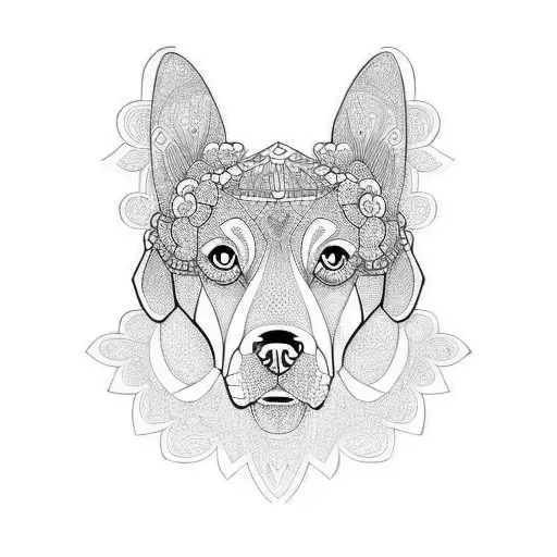dog cocker spanish tattoo design idea