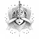 Queen of Hearts tattoo design idea