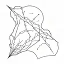 striking bolt adhd brain tattoo design idea