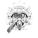 Fix it Felix, master chief, rosemary, train, arrowhead, Elvis, gun with flower, owl, Seabee. tattoo design idea