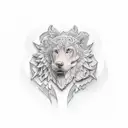 woodwork tattoo design idea