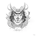 japanese ram tattoo design idea