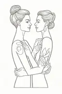 lesbian tattoo design idea