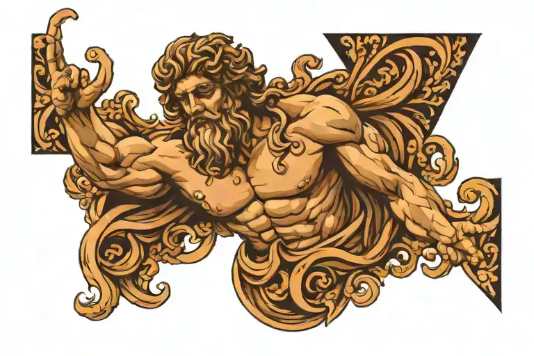 greek god tattoo design idea