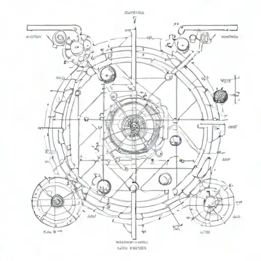 scientific diagram tattoo design idea