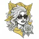 lady gaga tattoo design idea