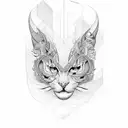 A trading chart transforming into a winding path of self-development tattoo design idea