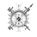 Sagittarius and Aquarius tattoo design idea