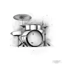 Drum piece tattoo design idea