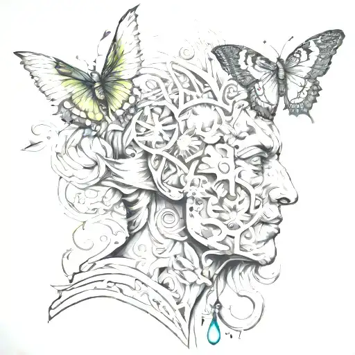 wisdom transformation evolution tattoo design idea