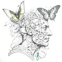 wisdom transformation evolution tattoo design idea