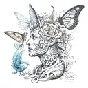 wisdom transformation evolution tattoo design idea