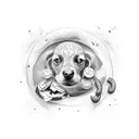 hot dog tattoo design idea