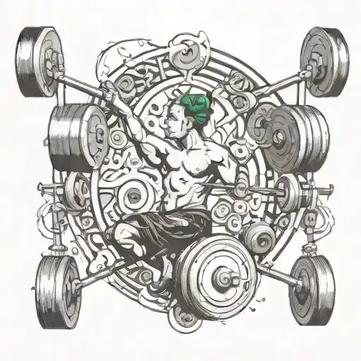 weightlifting music gymnastics tumbling  tattoo design idea