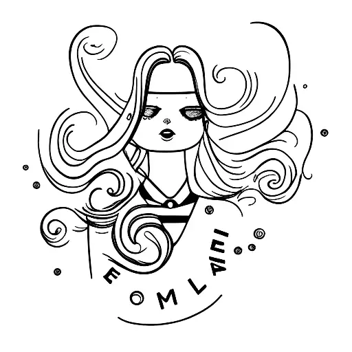 Girl , Feminine, Free, Enough tattoo design idea
