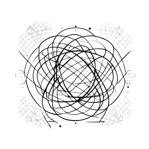 atom tattoo design idea
