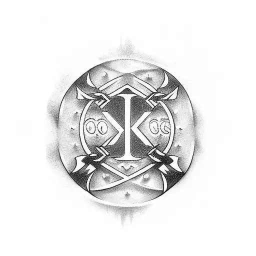 Tattoo of Initials DS tattoo design idea