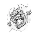 dragon ball tattoo design idea