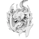 dragon ball tattoo design idea