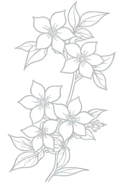 forget me not flower tattoo design idea
