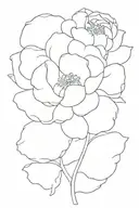 peony tattoo design idea