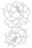peony tattoo design idea