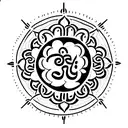 Om mani padme hum tattoo design idea