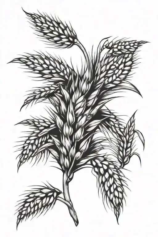 Saskatchewan wheat tattoo design idea