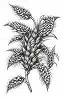 Saskatchewan wheat tattoo design idea