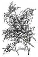 Saskatchewan wheat tattoo design idea