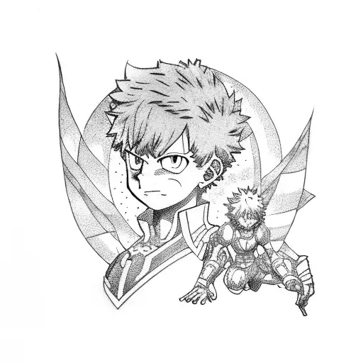 my hero academia tattoo design idea