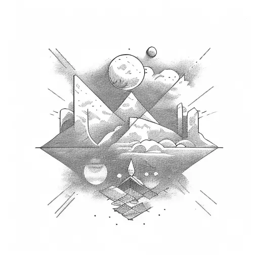 the numer 2008 with a font sorounded by clouds  tattoo design idea