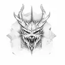 Witcher Forest tattoo design idea