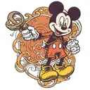 draw me Mickey Mouse as though it sketched for use as a tattoo  tattoo design idea