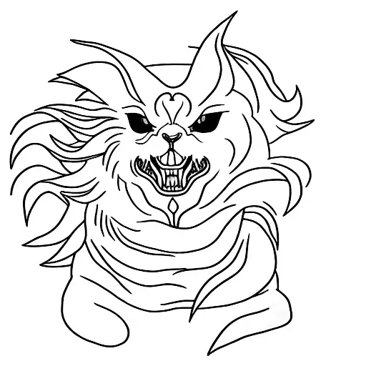 kurama tattoo design idea
