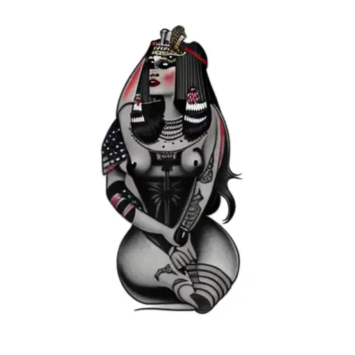 cleopatra tattoo design idea