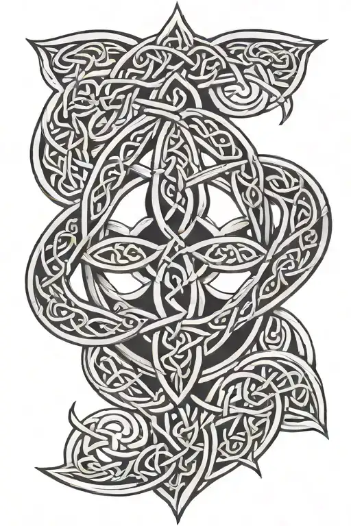 celtic trinity knot tattoo design idea