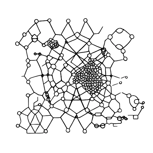 Dopamine molecule tattoo design idea