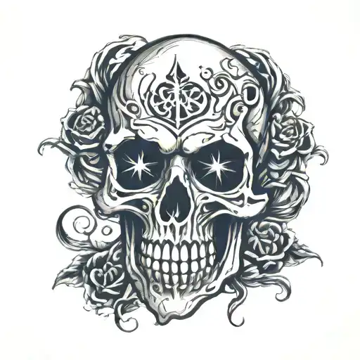 Death Eater Skull from Harry Potter tattoo design idea